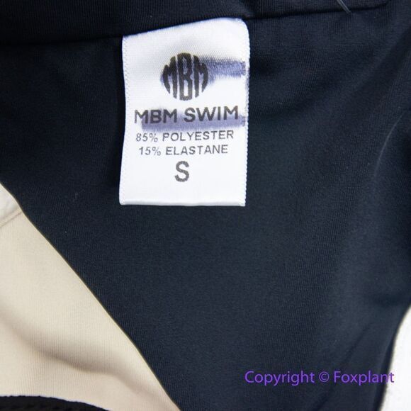 NEW MBM swim one piece swimsuit colorblock, size S - Picture 15 of 16